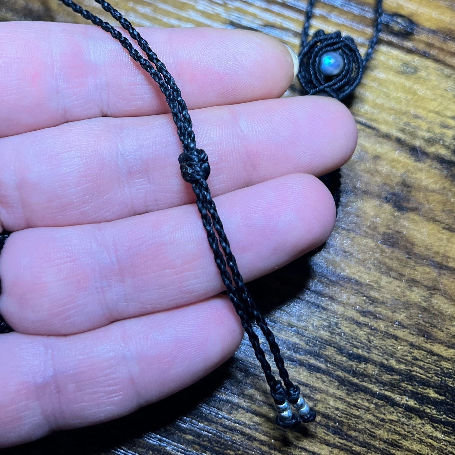 Labradorit Kette mystisch Milu Arts and Macrame