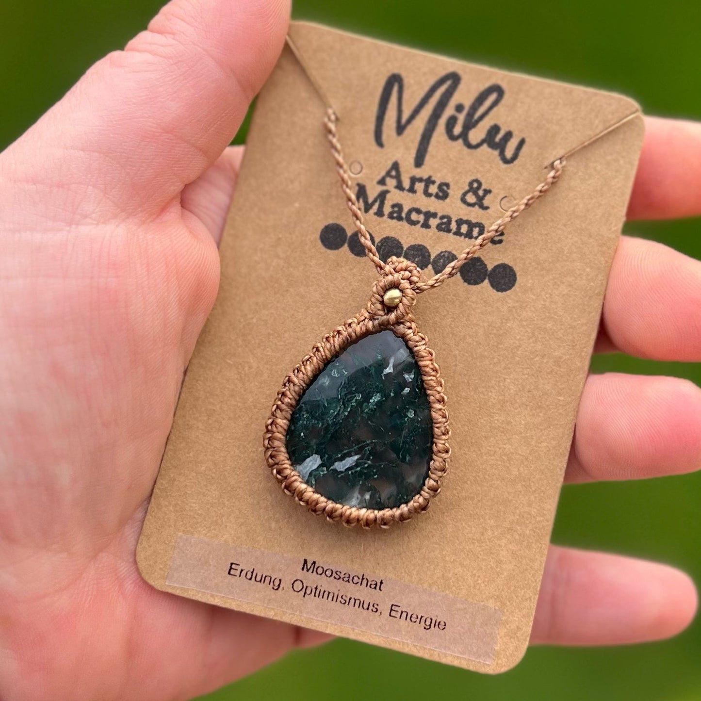 Moosachat Kette Milu Arts and Macrame