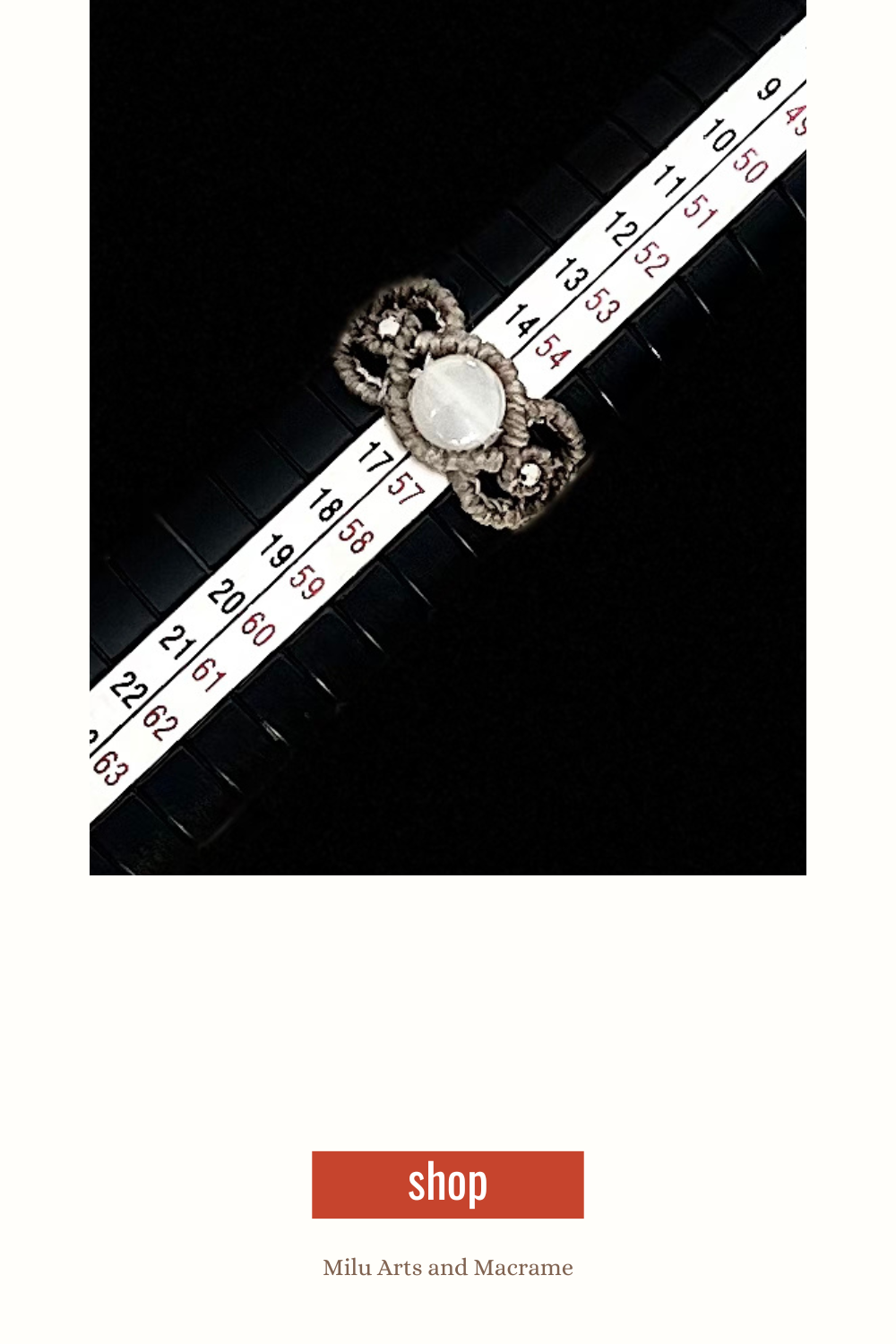 Makramee Ring Set