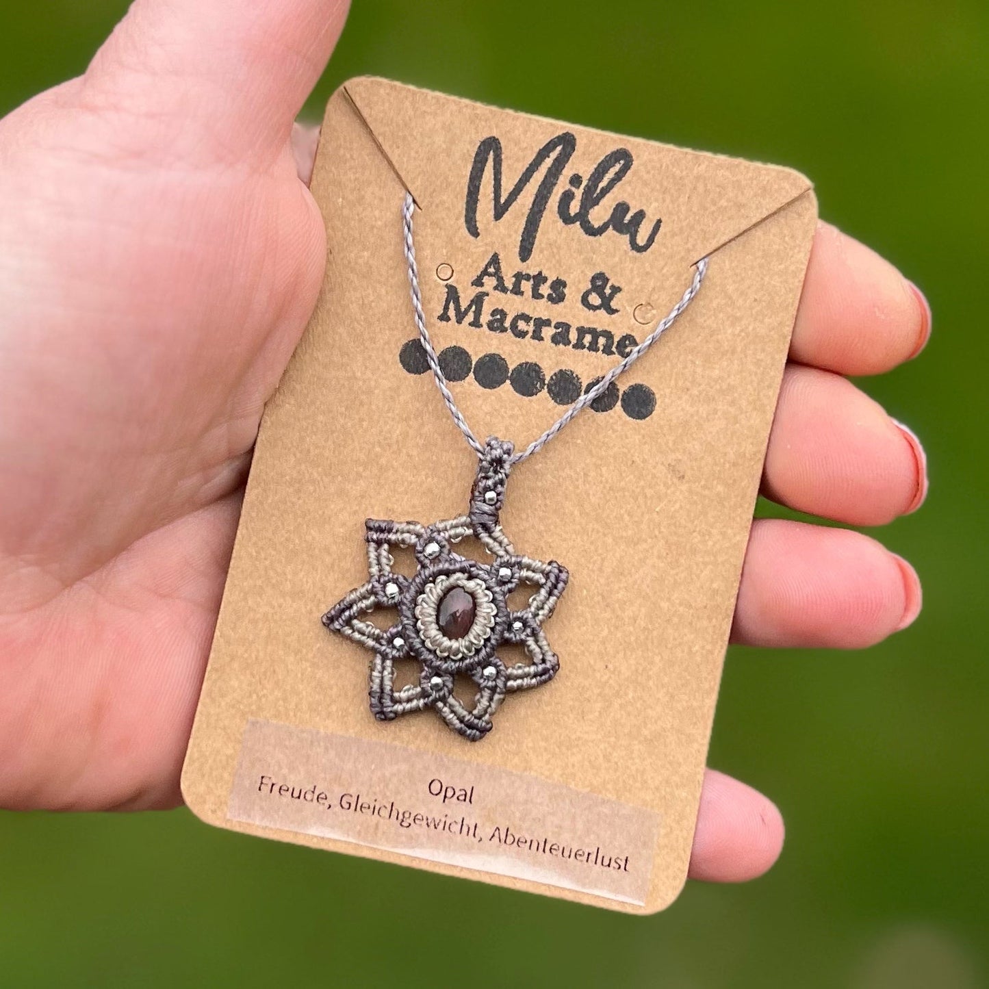 Opal Kette STARFISH Milu Arts and Macrame