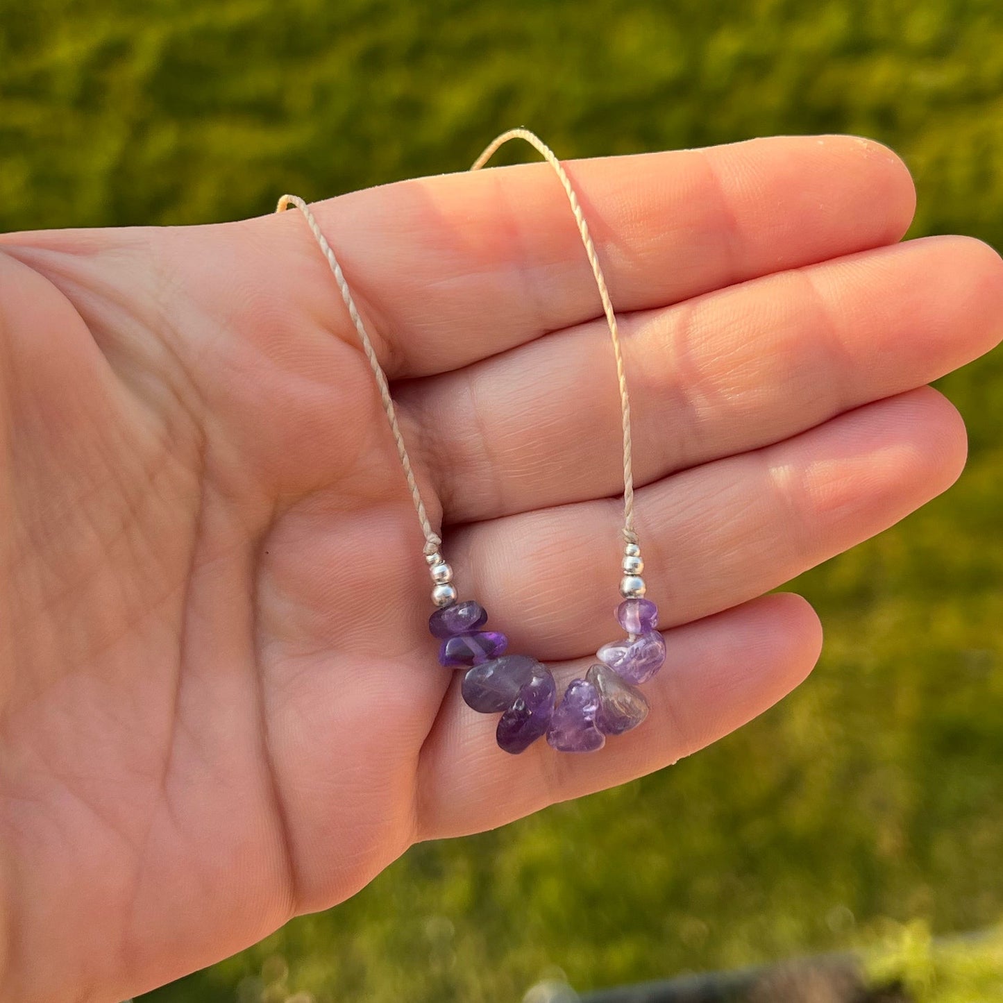 Amethyst Kette Milu Arts and Macrame
