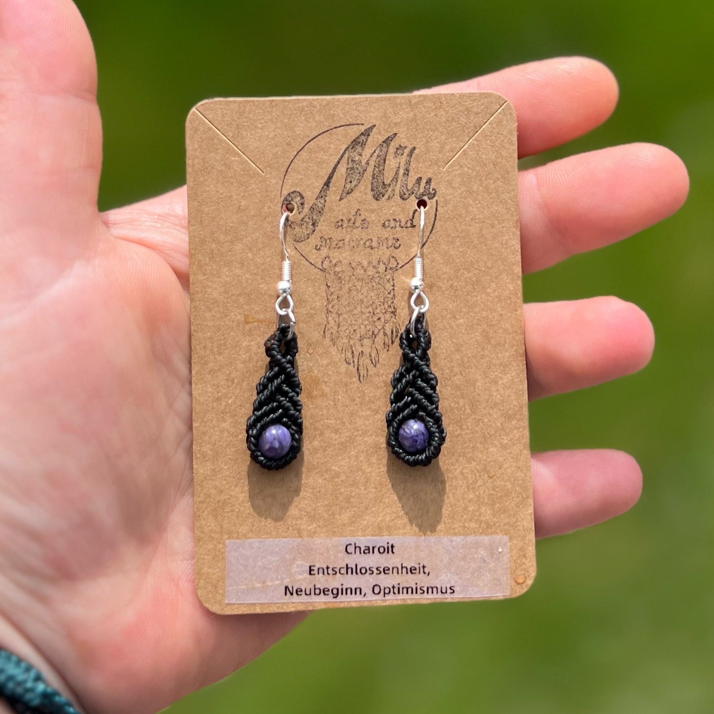Charoit Ohrringe Milu Arts and Macrame