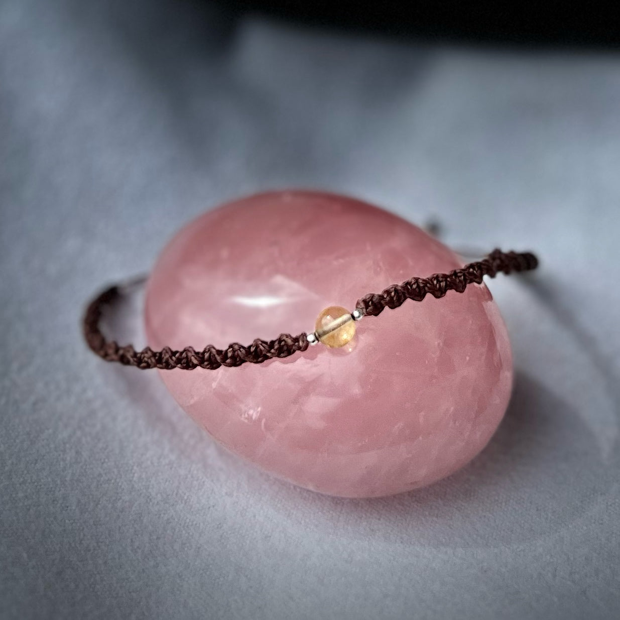 Citrin Fußkettchen PURE CONNECTION Milu Arts and Macrame