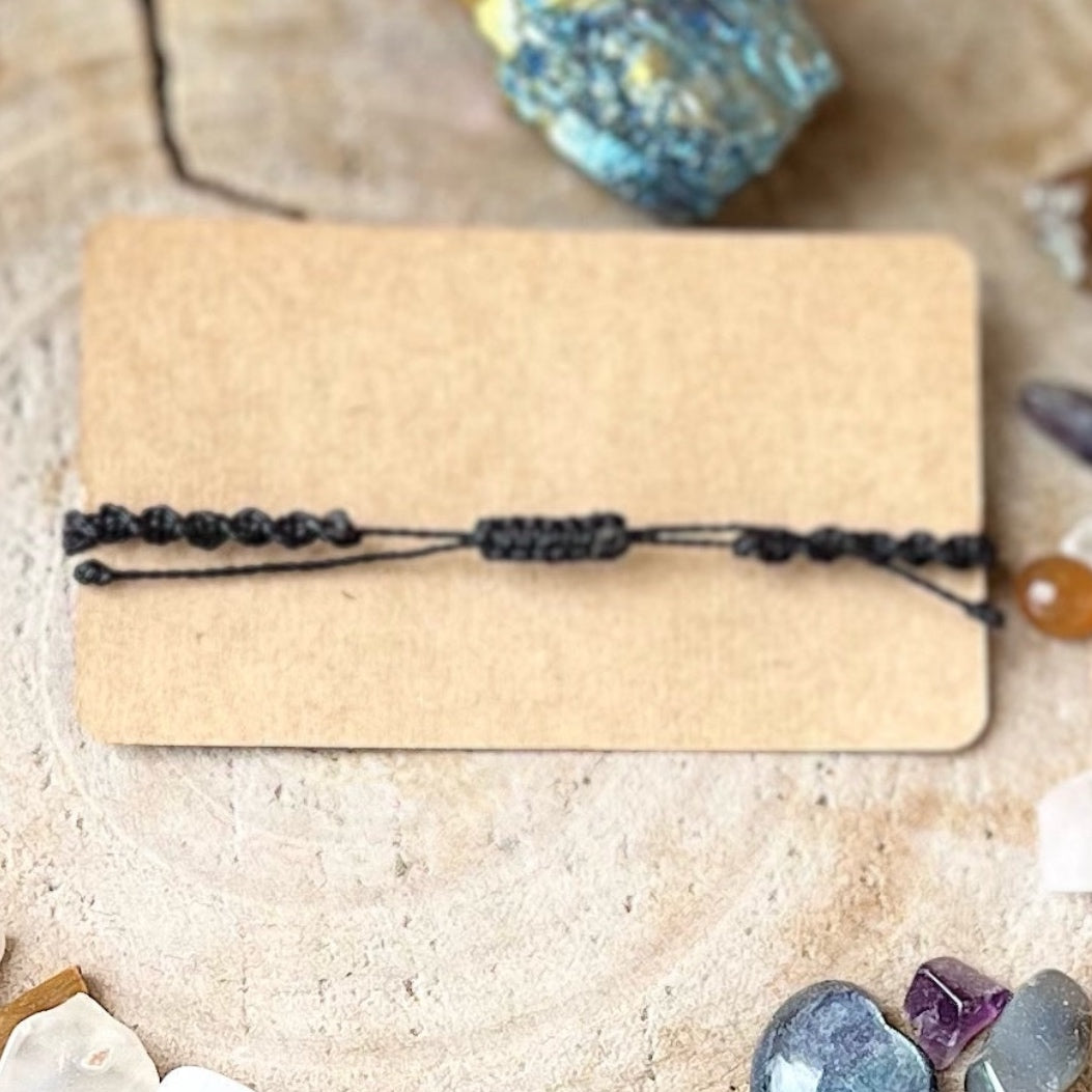 Makramee Armband Verschluss Schiebeknoten