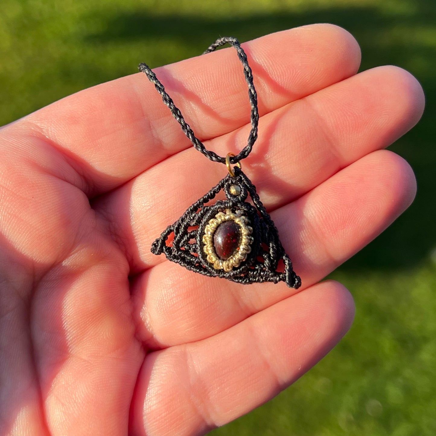 Opal Kette handgemacht
