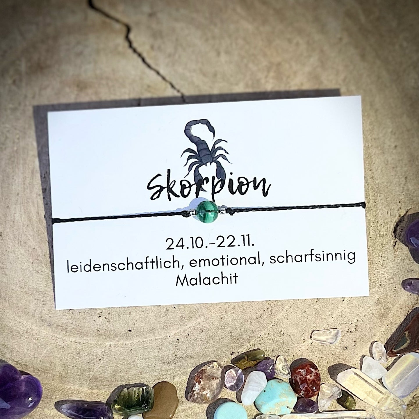 Sternzeichen Armband Skorpion filigran