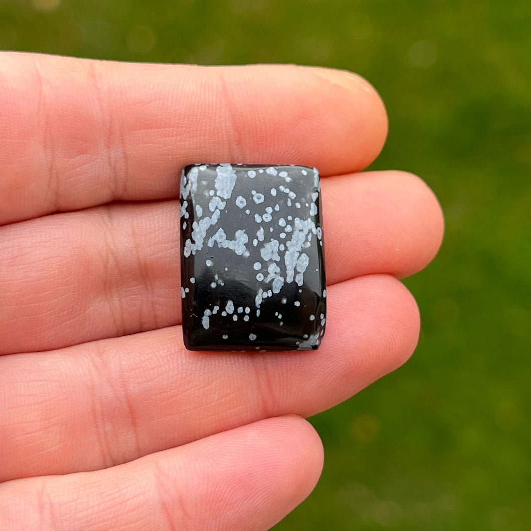 Schneeflocken Obsidian Kette
