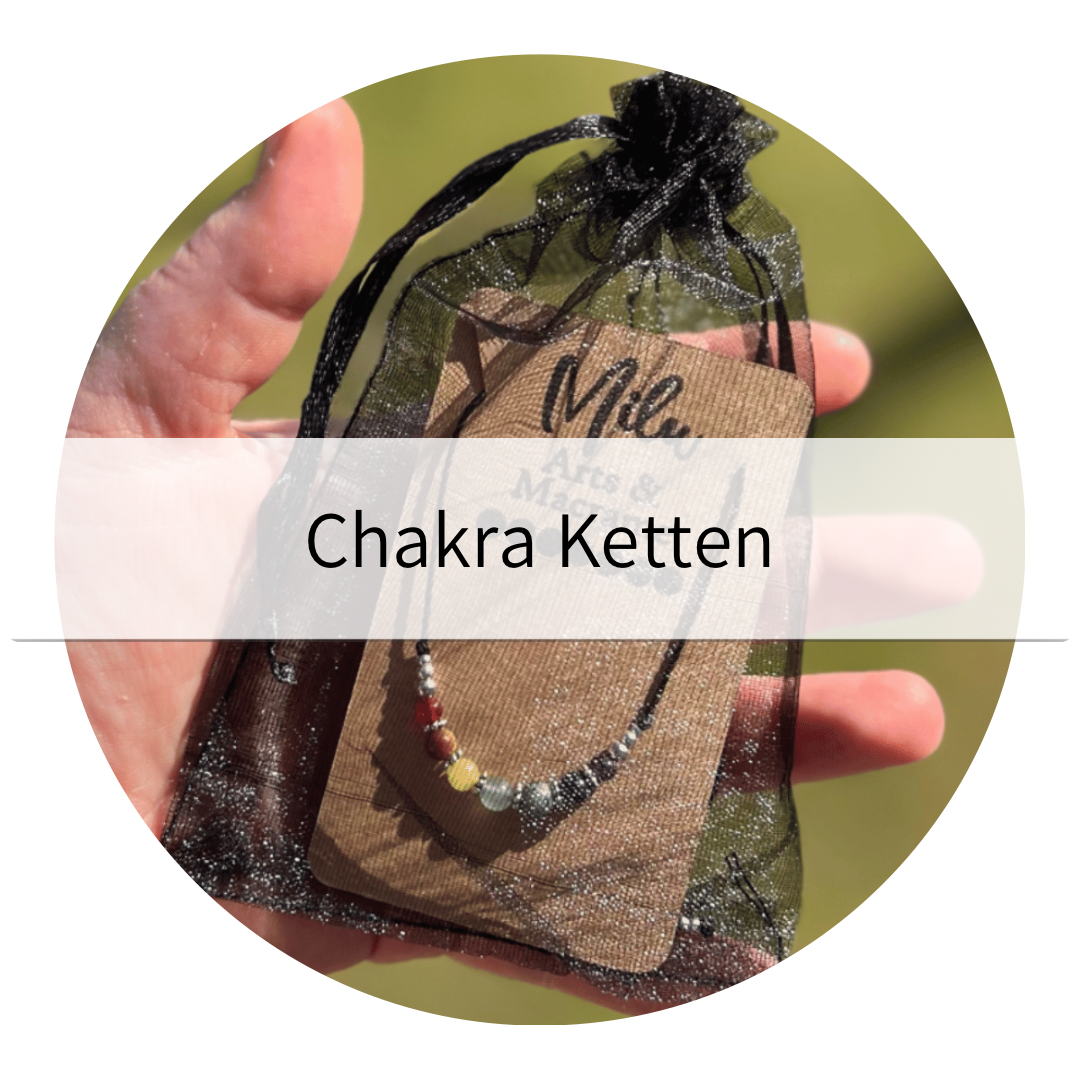 Chakra Ketten mit echten Steinen von Milu Arts and Macrame 