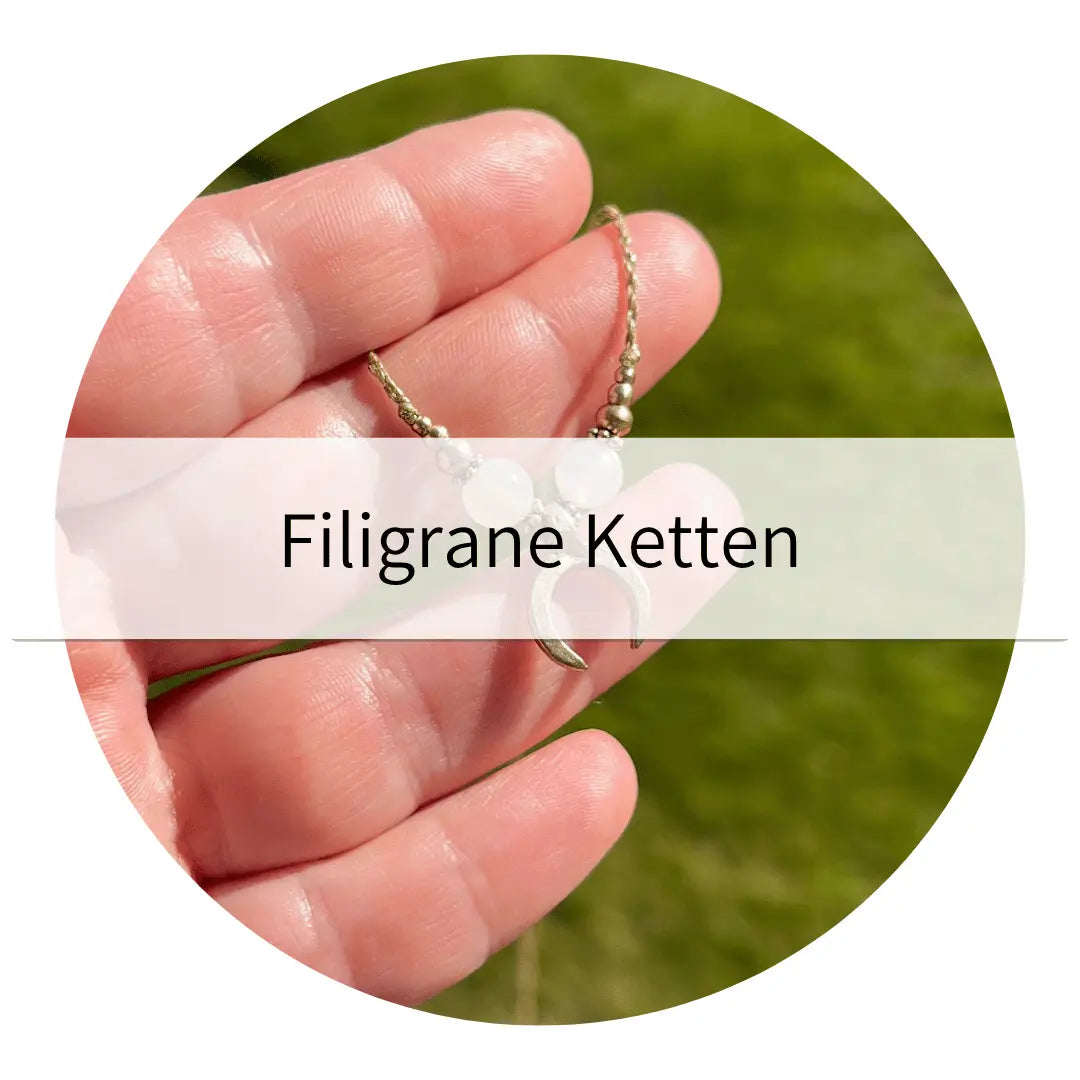 Filigrane Edelsteinketten handgemacht und personalisiert 