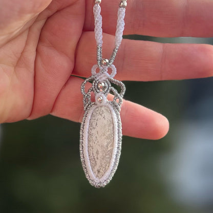 Ozean Jaspis Kette Milu Arts and Macrame