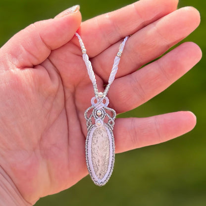 Ozean Jaspis Kette Milu Arts and Macrame