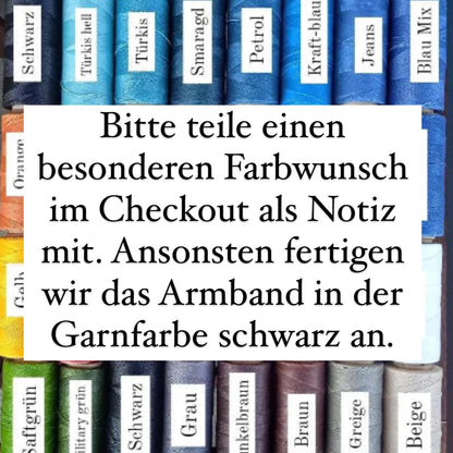 Edelstein Armband PEACOCK WHISPER Milu Arts and Macrame