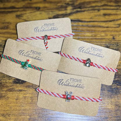 Makramee Armband Weihnachten Milu Arts and Macrame