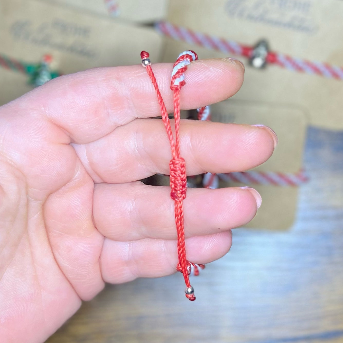 Makramee Armband Weihnachten Milu Arts and Macrame