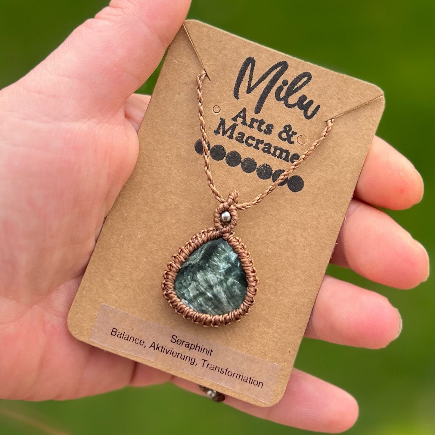 Seraphinit Kette SIMPLICITY Milu Arts and Macrame