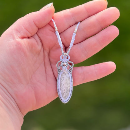 Ozean Jaspis Kette Milu Arts and Macrame