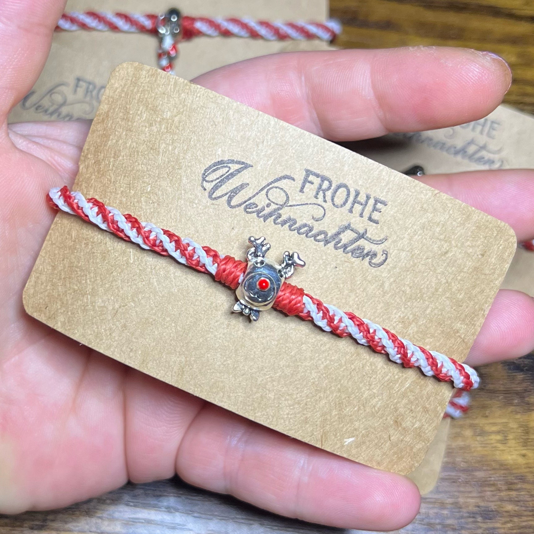 Makramee Armband Weihnachten Milu Arts and Macrame