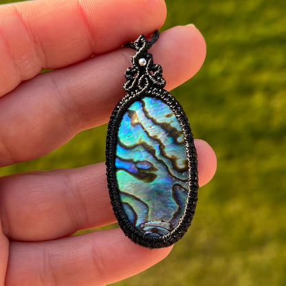 Abalone Kette schwarz