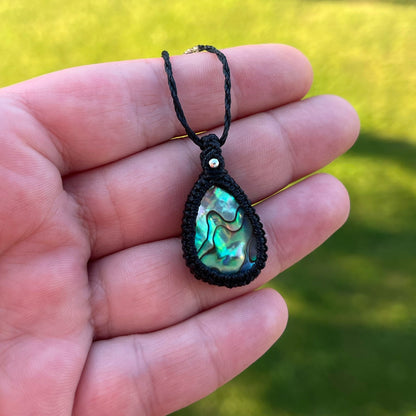 Abalone Kette PURE HARMONY klein Milu Arts and Macrame