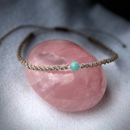 Amazonit Fußkettchen PURE CONNECTION Milu Arts and Macrame