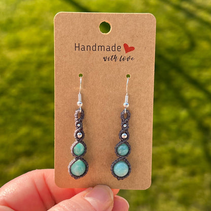 Amazonit Ohrringe PURE HARMONY Milu Arts and Macrame