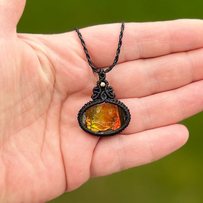 Ammolit Kette MIRACLE BLISS Milu Arts and Macrame