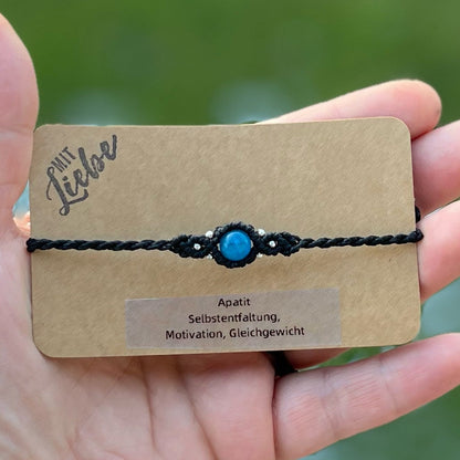 Apatit Makramee Armband Milu Arts and Macrame