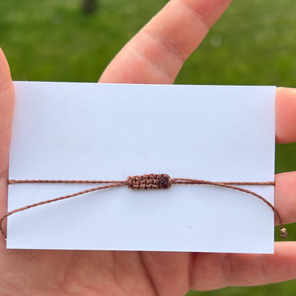 Chakra Armband mit echten Steinen Milu Arts and Macrame