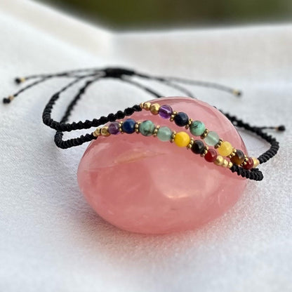 Edles Chakra Fußkettchen Milu Arts and Macrame