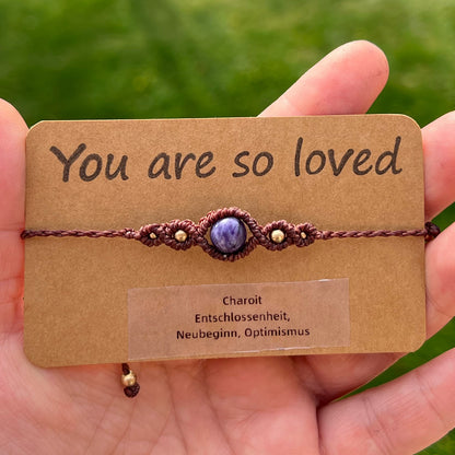 Charoit Armband handgemacht 