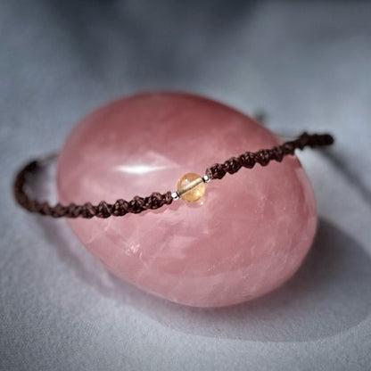 Citrin Fußkettchen PURE CONNECTION Milu Arts and Macrame