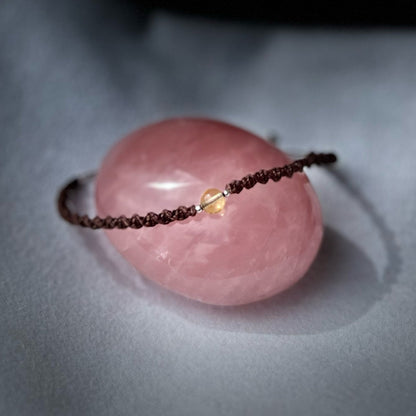 Citrin Fußkettchen PURE CONNECTION Milu Arts and Macrame