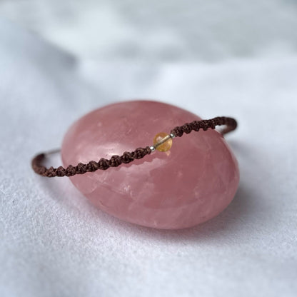 Citrin Fußkettchen PURE CONNECTION Milu Arts and Macrame