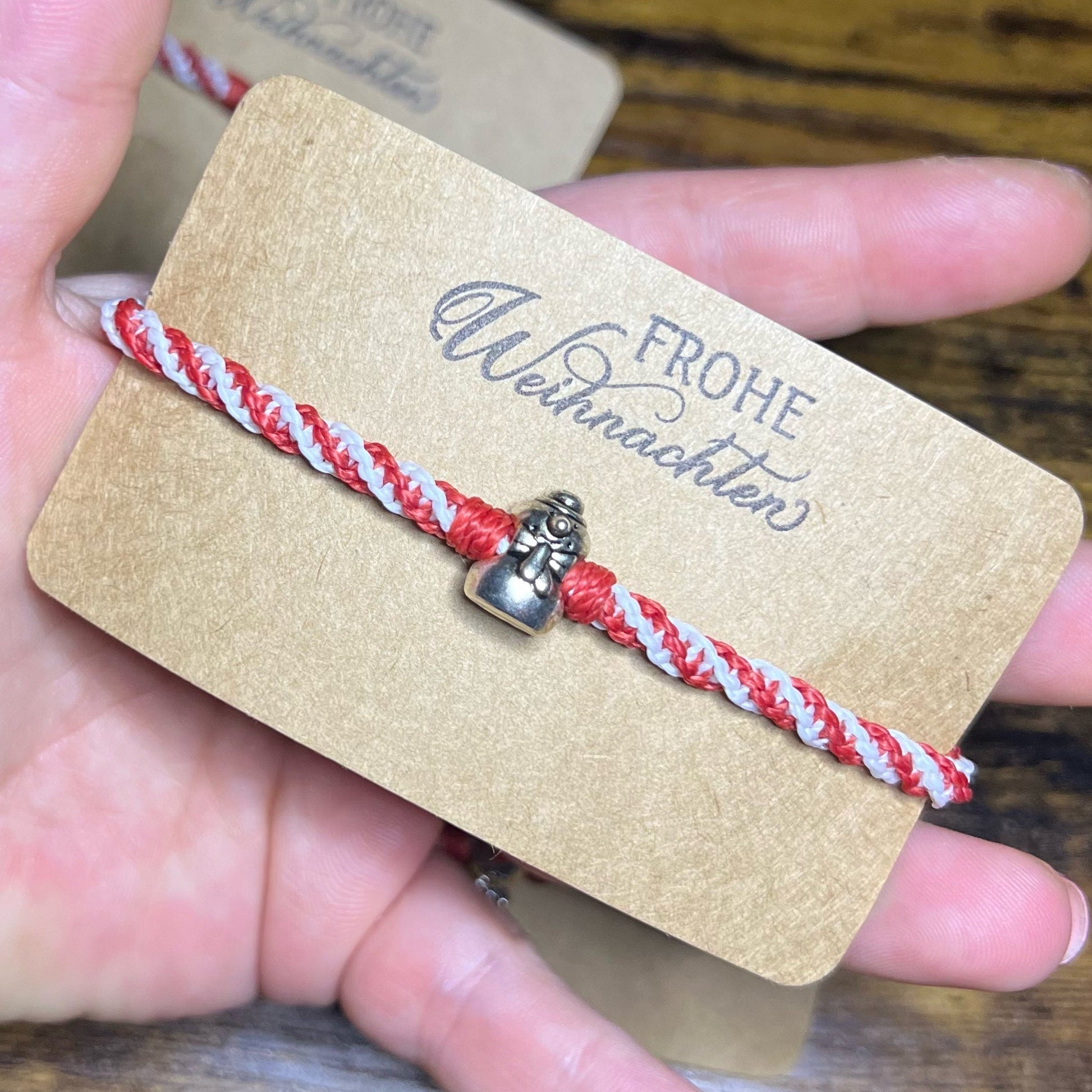 Makramee Armband Weihnachten Milu Arts and Macrame