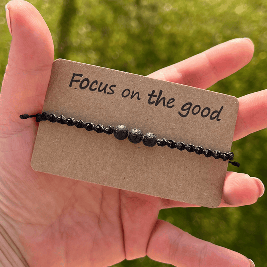 Diffuser Armband mit Lavastein Milu Arts and Macrame