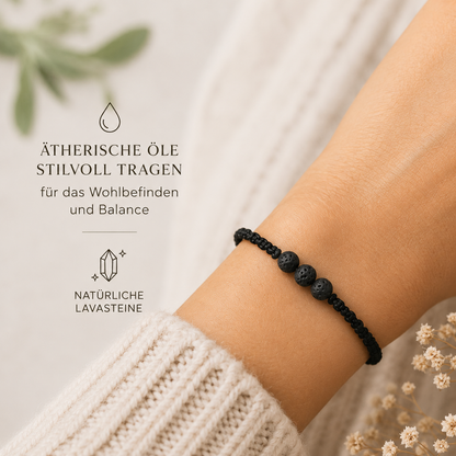 Diffuser Armband mit Lavastein
