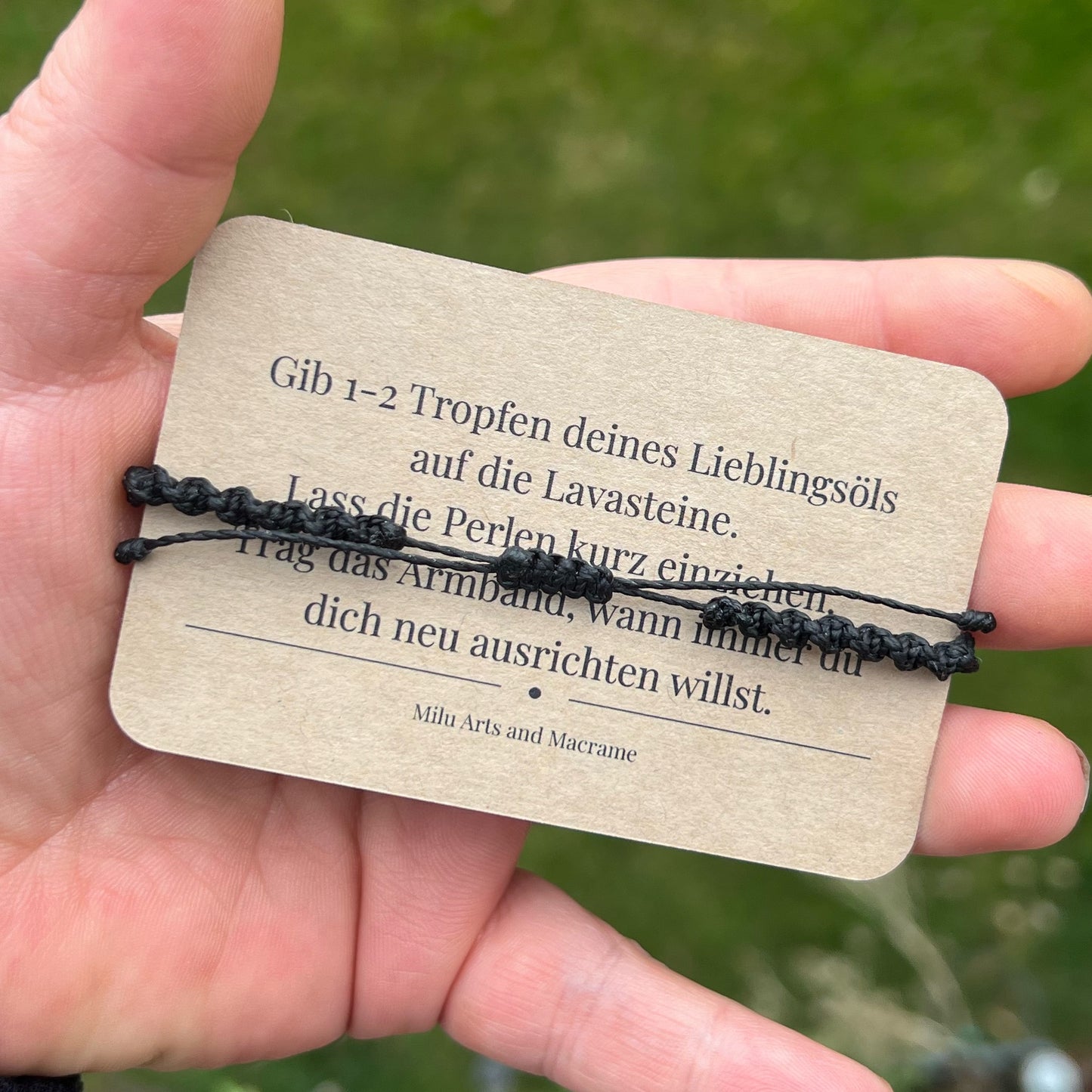 Diffuser Armband mit Lavastein