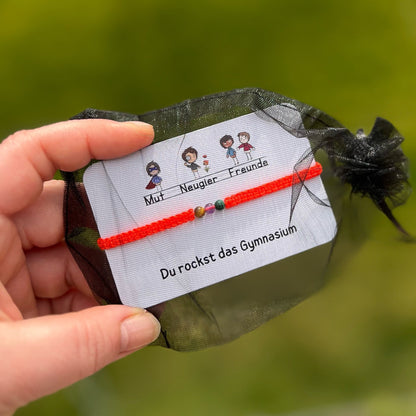 Gymnasium Geschenk Armband Milu Arts and Macrame