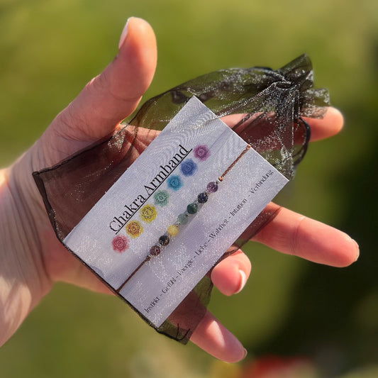 Chakra Armband mit echten Steinen