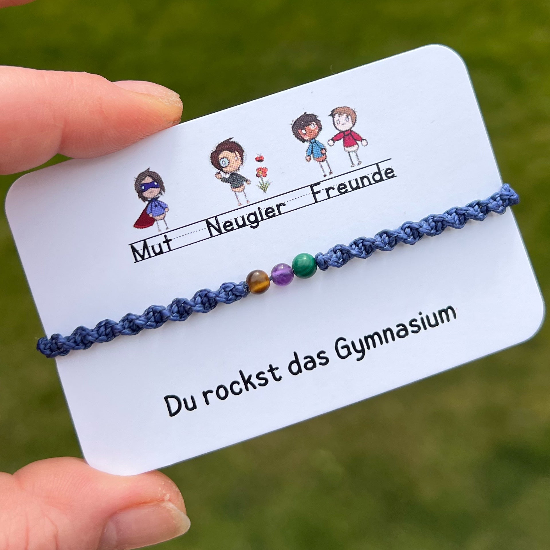 Gymnasium Geschenk Armband Milu Arts and Macrame