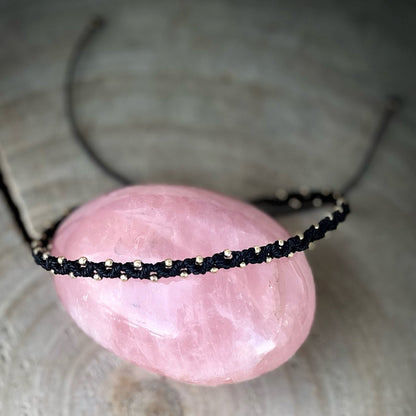 Makramee Fußkettchen WAVE Milu Arts and Macrame