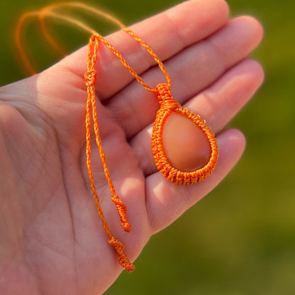 Karneol Kette SIMPLICITY Milu Arts and Macrame