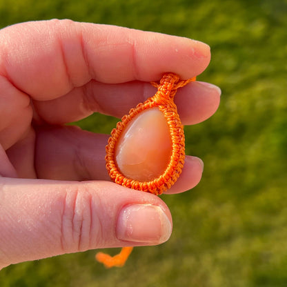 Karneol Kette SIMPLICITY Milu Arts and Macrame