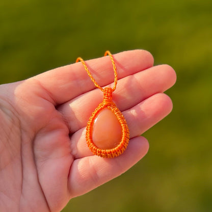 Karneol Kette SIMPLICITY Milu Arts and Macrame