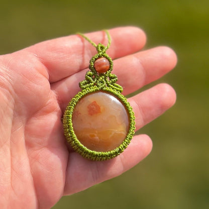 Karneol Kette MIRACLE BLISS Milu Arts and Macrame