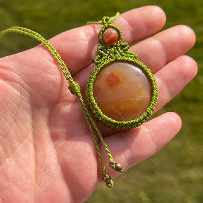 Karneol Kette MIRACLE BLISS Milu Arts and Macrame