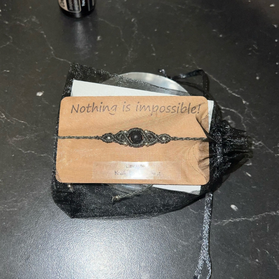 Duftarmband mit Lavastein PURE ESSENCE