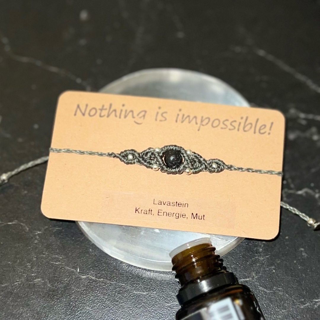 Duftarmband mit Lavastein PURE ESSENCE