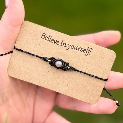 Edelstein Armband PEACOCK WHISPER Milu Arts and Macrame