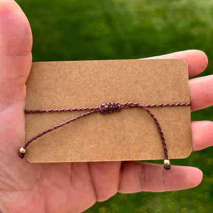 Makramee Armband Schiebeverschluss 